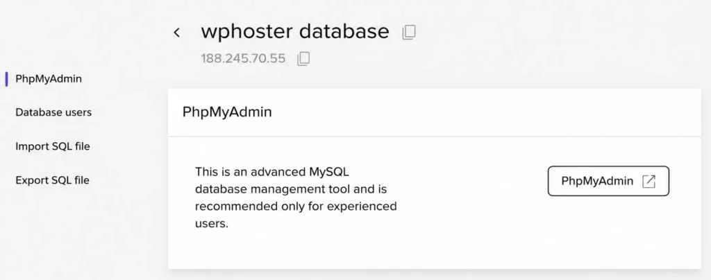 Database manager